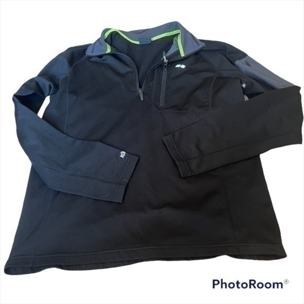 Mens Koppen black quarter zip